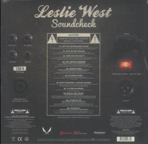 Виниловая пластинка Leslie West - Soundcheck (Coloured Vinyl LP)