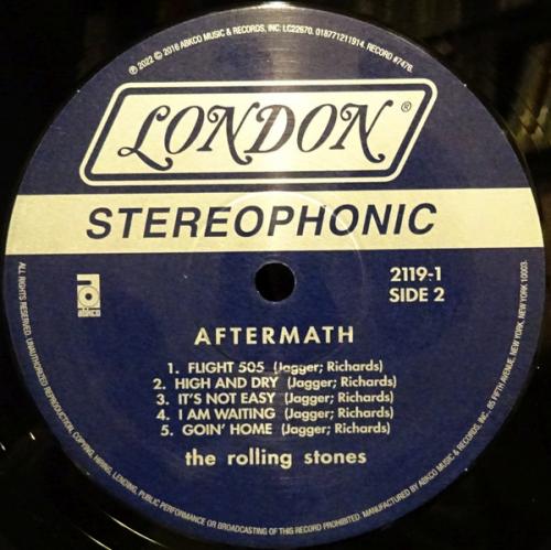 Виниловая пластинка The Rolling Stones - Aftermath (US Version) (Black Vinyl LP)