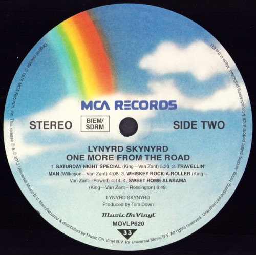 Виниловая пластинка LYNYRD SKYNYRD - ONE MORE FROM THE ROAD (2LP)