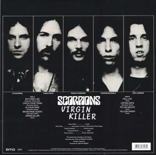 Виниловая пластинка Scorpions - Virgin Killer (180 Gram Sky Blue Vinyl LP)