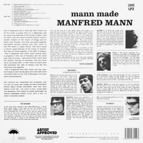 Виниловая пластинка Manfred Mann - Mann Made (Black Vinyl LP)
