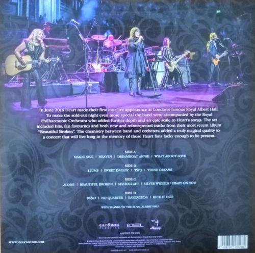 Виниловая пластинка Heart -  Live At The Royal Albert Hall (Limited White/Violet Marbled Vinyl 2LP)