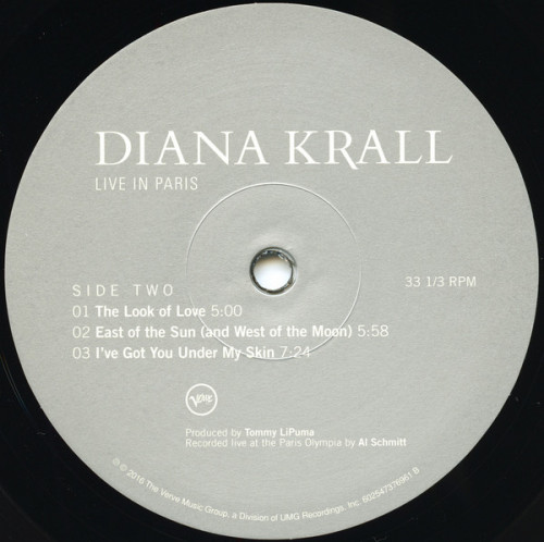 Виниловая пластинка Diana Krall, Live In Paris (2LP)