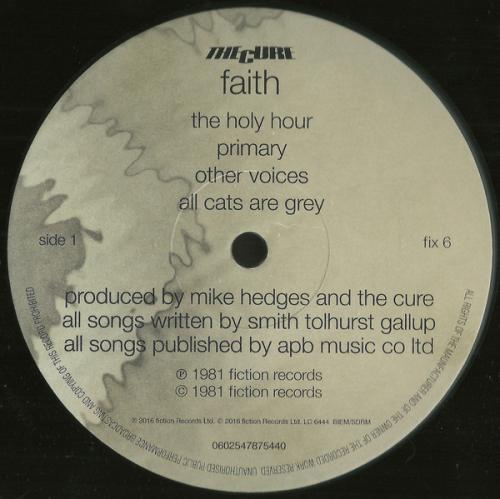 Виниловая пластинка Cure, The, Faith