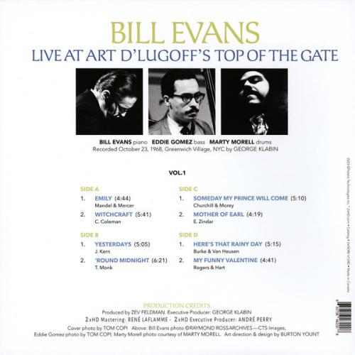 Виниловая пластинка Bill Evans - Live At Art D'Lugoff's Top Of The Gate Vol.1 (Analogue) (Black Vinyl 2LP)
