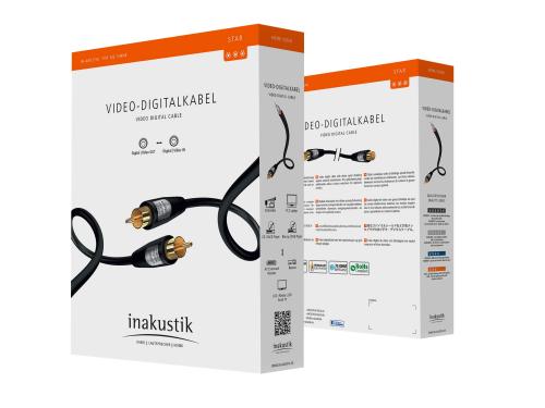 Кабель межблочный In-Akustik Star Video/Digital cable, 0.75m #00316207