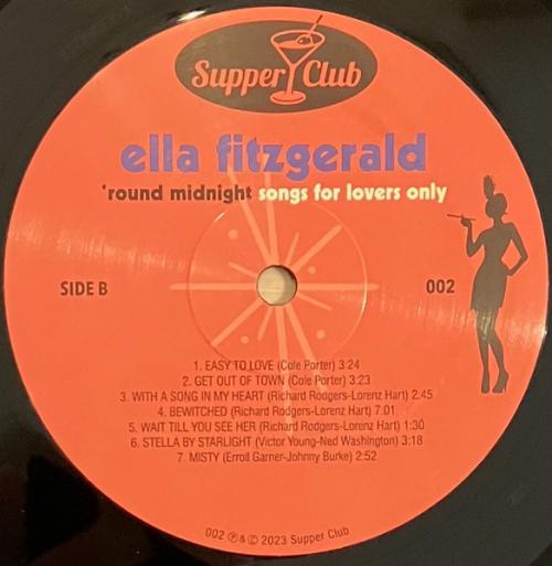 Виниловая пластинка Ella Fitzgerald - Round Midnight - Songs For Lover (Black Vinyl LP)