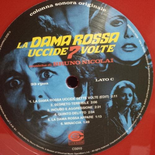 Виниловая пластинка Саундтрек - La Dama Rossa Uccide Sette Volte (Bruno Nicolai) (Coloured Vinyl 2LP)