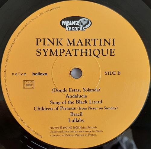Виниловая пластинка Pink Martini - Sympathique (Black Vinyl LP)
