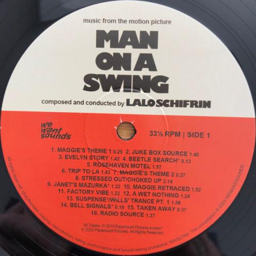 Виниловая пластинка Саундтрек - Man On A Swing (Lalo Schifrin) (Black Vinyl LP)