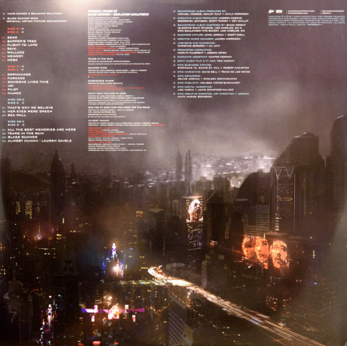 Виниловая пластинка Sony Ost Blade Runner 2049 (Black Vinyl)