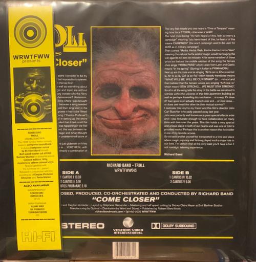 Виниловая пластинка OST - Troll (Richard Band) (Yellow Vinyl LP)