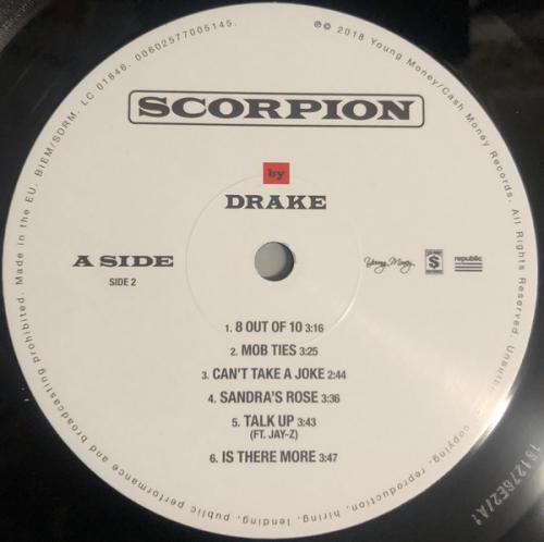 Виниловая пластинка Drake, Scorpion