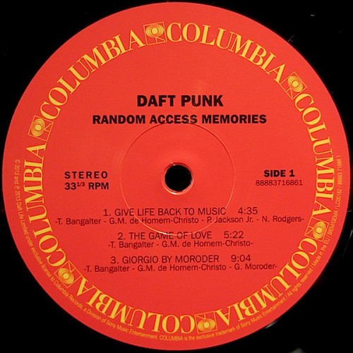 Виниловая пластинка Daft Punk RANDOM ACCESS MEMORIES (180 Gram/Gatefold)