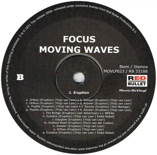 Виниловая пластинка Focus — MOVING WAVES (LP)