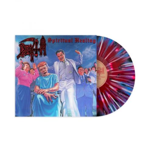 Виниловая пластинка Death - Spiritual Healing (Red, Cyan Blue And Black] With White, Hot Pink And Cyan Blue Splatter Vinyl LP)