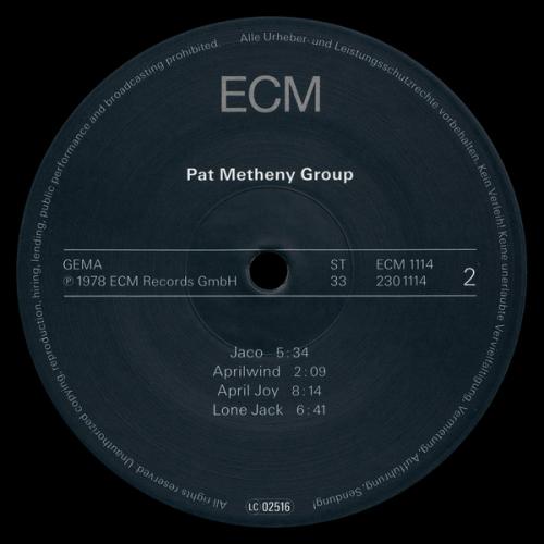 Виниловая пластинка Pat Metheny PAT METHENY GROUP