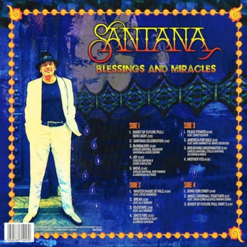 Виниловая пластинка Santana - Blessings And Miracles (Black Vinyl 2LP)