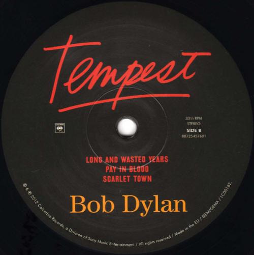 Виниловая пластинка Bob Dylan TEMPEST (2LP+CD/180 Gram)