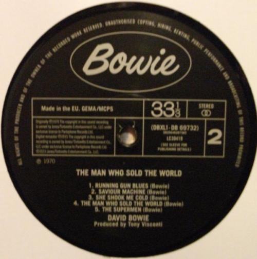 Виниловая пластинка PLG David Bowie The Man Who Sold The World (180 Gram)