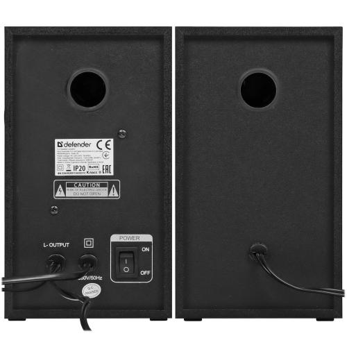 Колонки компьютерные Defender 20W BLACK 2.0 SOLAR