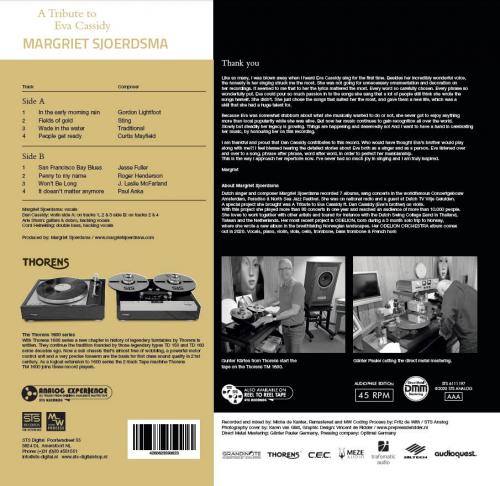 Виниловая пластинка Margriet Sjoerdsma – A Tribute To Eva Cassidy