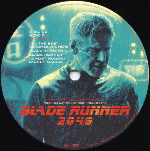 Виниловая пластинка Sony Ost Blade Runner 2049 (Black Vinyl)