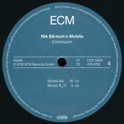Виниловая пластинка Nik Bartsch's Mobile, Nik Bartsch's Mobile: Continuum ()