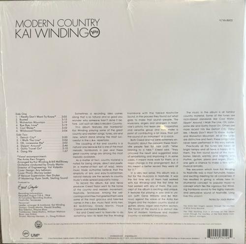 Виниловая пластинка Kai Winding - Modern Country (Verve By Request) (Black Vinyl LP)