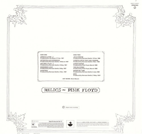 Виниловая пластинка Pink Floyd - Relics (Black Vinyl LP)