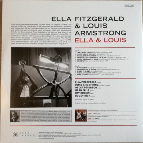 Виниловая пластинка Ella Fitzgerald; Armstrong, Louis - Ella & Louis (Black Vinyl LP)