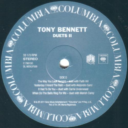 Виниловая пластинка Tony Bennett - DUETS II (HQ/GATEFOLD)