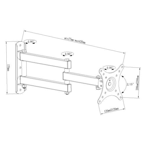 Кронштейн для телевизора Benatek LCD-COBRA-33B