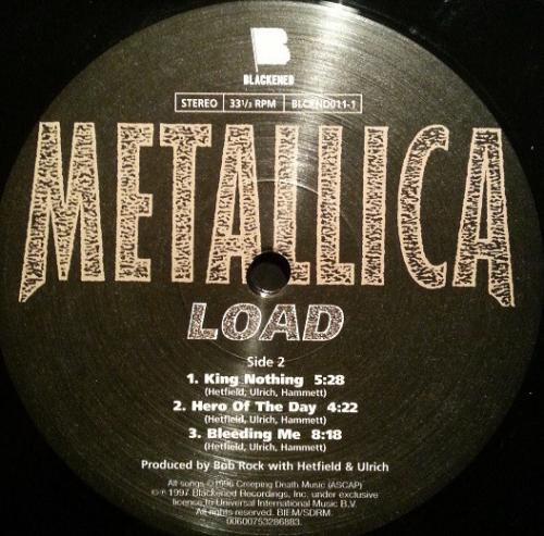 Виниловая пластинка Metallica, Load