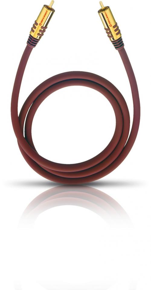 Кабель межблочный аудио Oehlbach PERFORMANCE NF Sub-cable cinch/cinch2, 2.0m mono red (D1C20532)