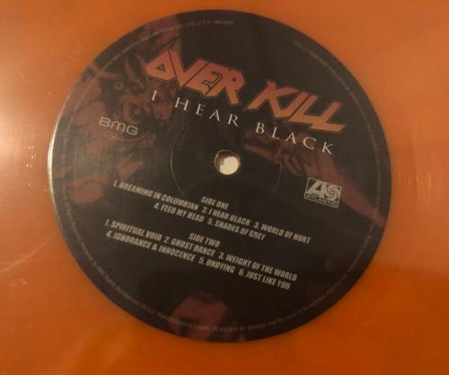 Виниловая пластинка Overkill - I Hear Black (Half Speed) (Coloured Vinyl LP)