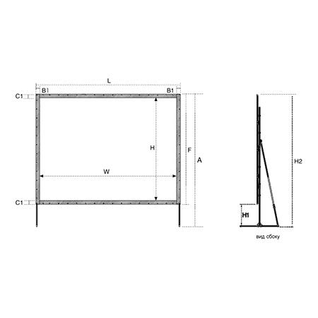 Экран Classic Solution Premier Corvus (16:9) 629х362 (F 609х342/9 RP-PS/S)