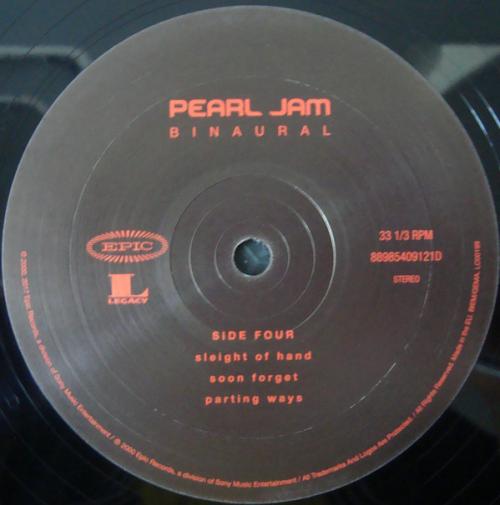 Виниловая пластинка Pearl Jam BINAURAL