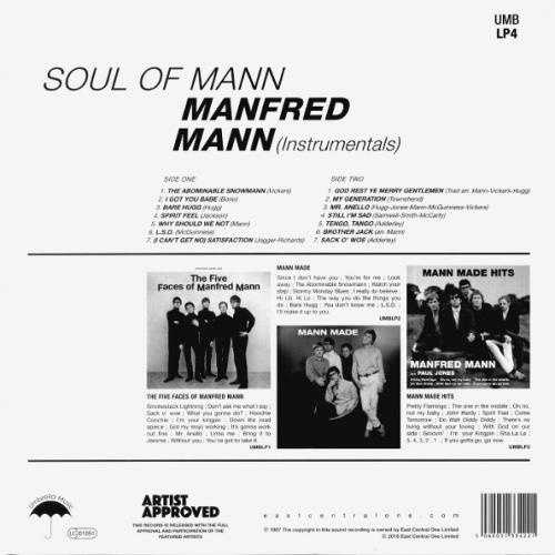 Виниловая пластинка Manfred Mann - Soul Of Mann (Black Vinyl LP)