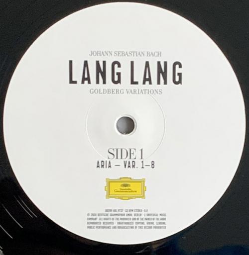 Виниловая пластинка Deutsche Grammophon Intl Lang Lang Bach: Goldberg Variations
