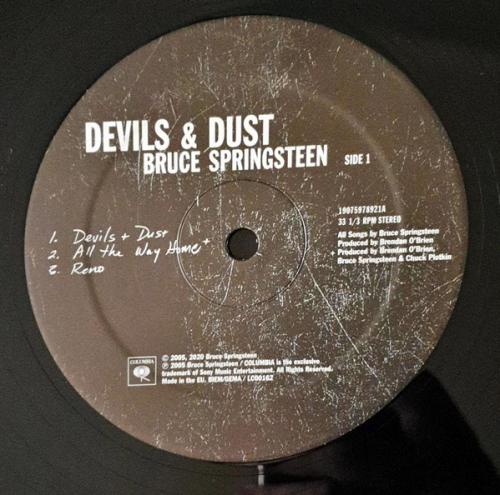 Виниловая пластинка Sony BRUCE SPRINGSTEEN, DEVILS & DUST (Black Vinyl)