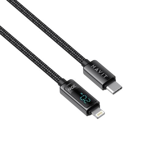 USB кабель HAVIT CB6246 USB-C - Lightning BK 1.2m