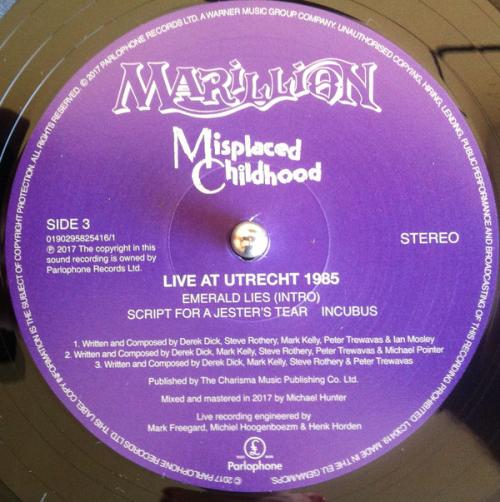 Виниловая пластинка Marillion MISPLACED CHILDHOOD (DELUXE/BOX SET)