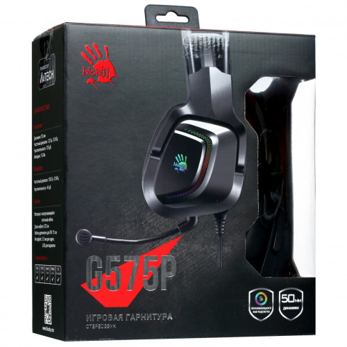Наушники игровые A4Tech Bloody G575P Black