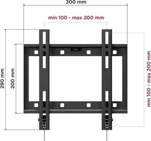 Кронштейн для телевизора Holder LCD-F2608 черный