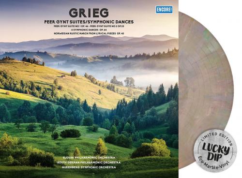 Виниловая пластинка Slovak Philharmonic Orchestra - Grieg - Peer Gynt Suites, Symphonic Dances (Lucky Dip Marble Vinyl LP)