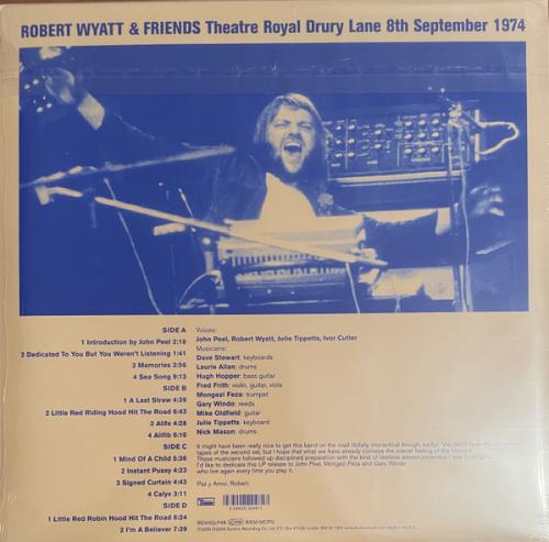 Виниловая пластинка Robert Wyatt - Theatre Royal Drury Lane: Live 1974 (Black Vinyl LP)