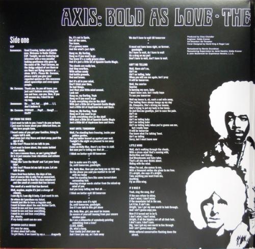 Виниловая пластинка Jimi Hendrix AXIS: BOLD AS LOVE (MONO)
