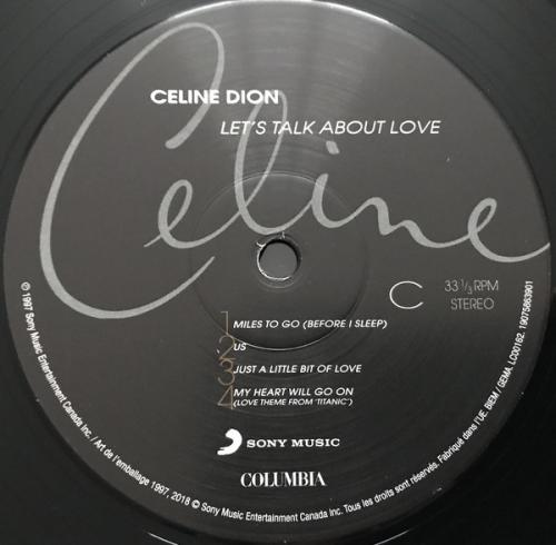 Виниловая пластинка Sony Celine Dion Let'S Talk About Love (Black Vinyl)