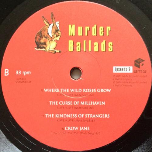 Виниловая пластинка CAVE NICK & THE BAD SEEDS - MURDER BALLADS (2LP)